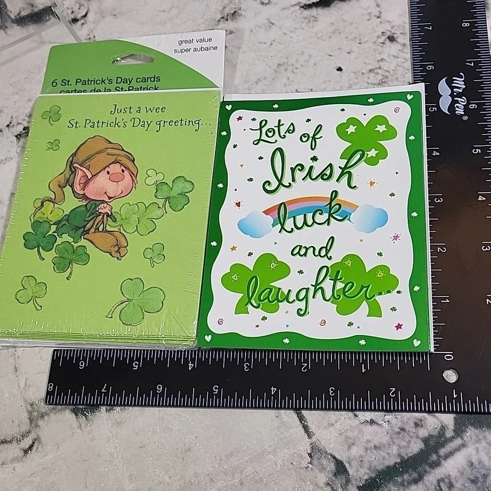 American Greetings St Patricks Day Greeting Cards Lot Of 11